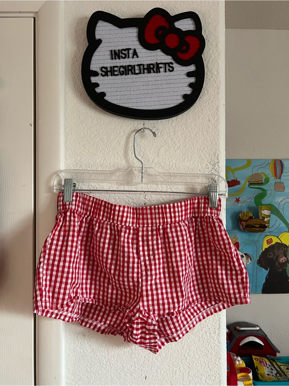 edikted gingham shorts